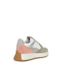 Amabel sneakers van suèdeleer met donkere huid/wit