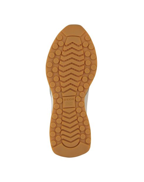 Amabel sneakers van suèdeleer met donkere huid/wit