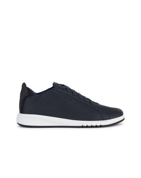 Aerantis Ledersneaker in Marineblau/Schwarz