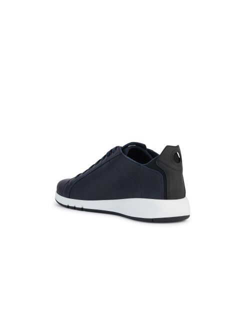 Aerantis Ledersneaker in Marineblau/Schwarz