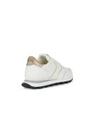 Spherica V-series wit/lichtgouden leren sneakers