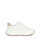 Sneakers en cuir Diamanta blanc / or clair