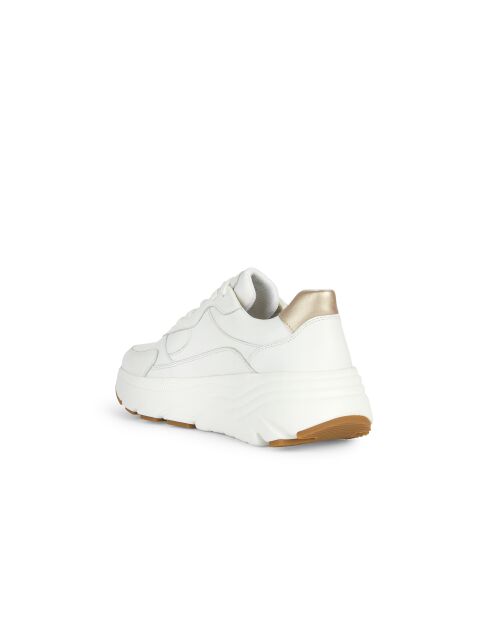 Sneakers en cuir Diamanta blanc / or clair