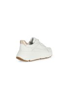 Sneakers en cuir Diamanta blanc / or clair