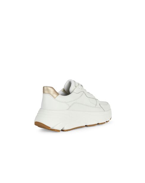 Sneakers en cuir Diamanta blanc / or clair