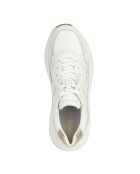 Sneakers en cuir Diamanta blanc / or clair