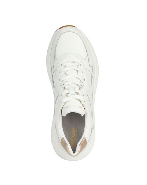 Sneakers en cuir Diamanta blanc / or clair