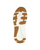 Sneakers en cuir Diamanta blanc / or clair