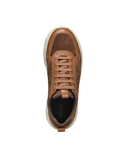 Sneakers Hoverstream in pelle cognac