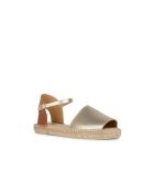 Lampedusa goud/cognac leren sandalen