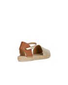 Lampedusa goud/cognac leren sandalen