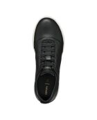 Zwarte Nebula 2.0 leren sneakers