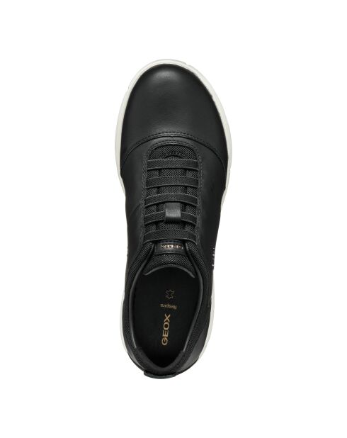 Zwarte Nebula 2.0 leren sneakers