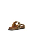 New Brionia B leren sandalen licht zand/zwart