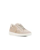 Meleda lichttaupe leren sneakers