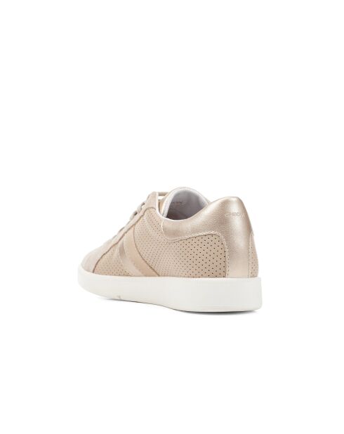 Meleda lichttaupe leren sneakers