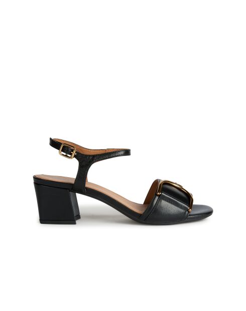 Nieuwe zwarte leren sandalen Eraklia 50