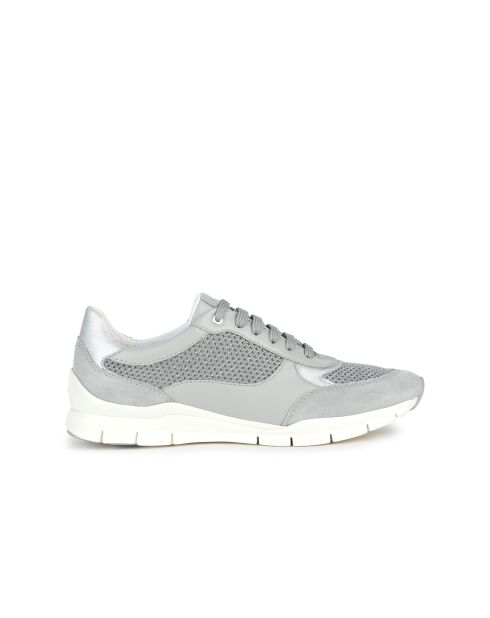 Sneakers Sukie in pelle grigio chiaro