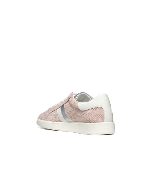 Meleda sneakers van suèdeleer, lichtroze/optisch wit