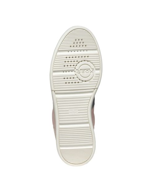 Meleda sneakers van suèdeleer, lichtroze/optisch wit