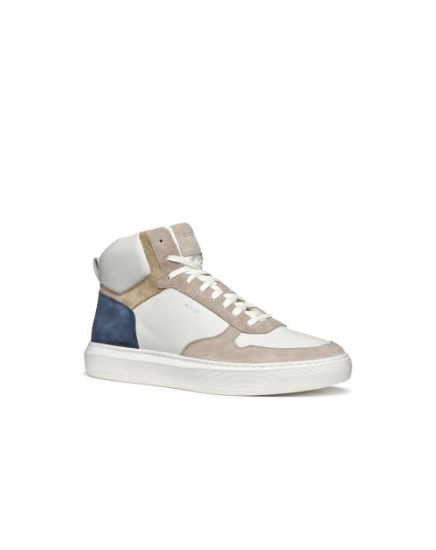 Sneakers en cuir suédé Deiven blancs / blancs cassé