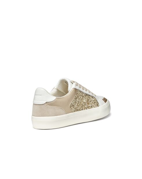 Wit/gouden Emmeleny leren sneakers