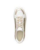 Wit/gouden Emmeleny leren sneakers