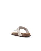 Brionia witgouden leren sandalen