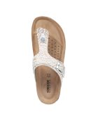 Brionia witgouden leren sandalen