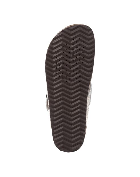 Brionia witgouden leren sandalen