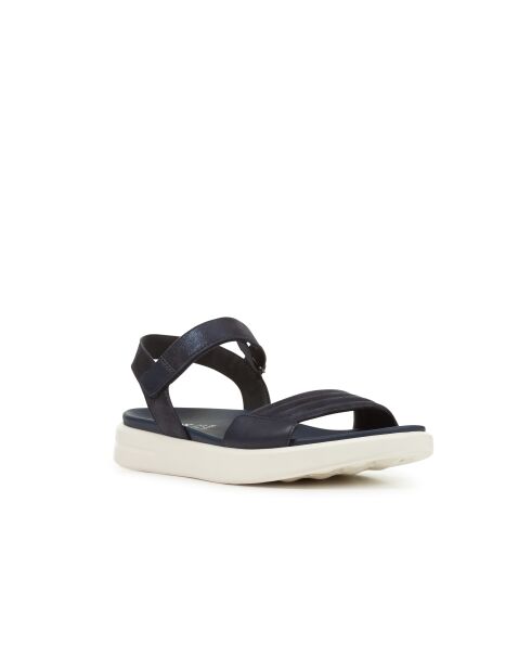 Xan2S marineblauwe suède sandalen