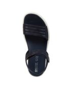 Xan2S marineblauwe suède sandalen