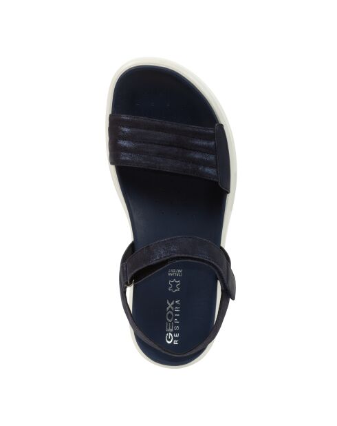 Xan2S marineblauwe suède sandalen