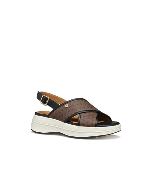 Spherica Ecub-3 S dunkelbraun/schwarze Sandalen