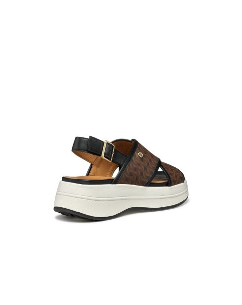 Spherica Ecub-3 S dunkelbraun/schwarze Sandalen