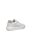 Cremefarbene Sneakers Deiven aus Veloursleder