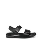 Xan2S Sandalen aus schwarz/metallischem Leder