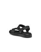 Xan2S Sandalen aus schwarz/metallischem Leder
