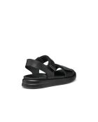 Xan2S Sandalen aus schwarz/metallischem Leder