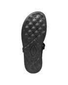 Xan2S Sandalen aus schwarz/metallischem Leder