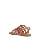 Sandali Sozy S in pelle corallo/rosa antico