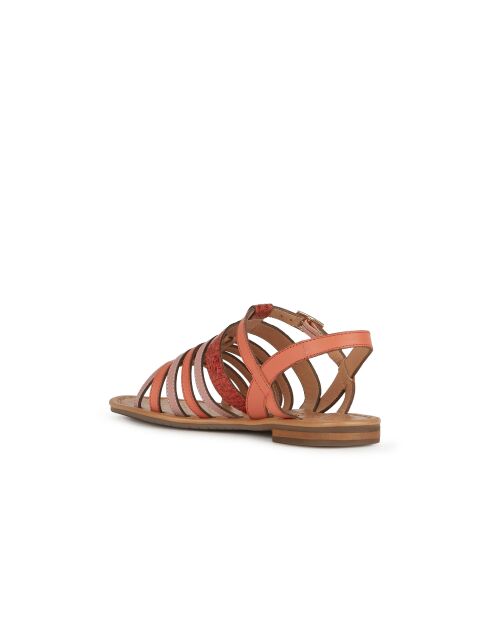 Sandali Sozy S in pelle corallo/rosa antico