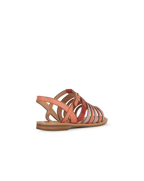 Sandali Sozy S in pelle corallo/rosa antico