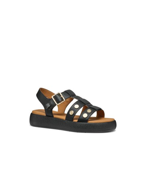 Camalei zwarte sandalen