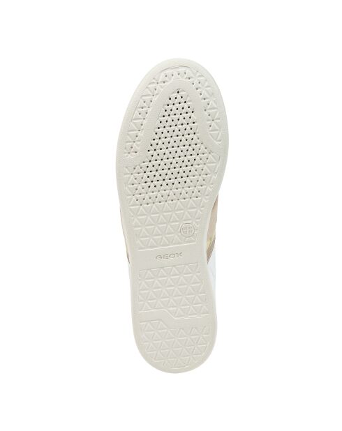 Jaysen Sneakers aus weiß/hellgoldenem Leder