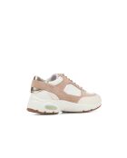 Cremefarbene Alhour-Ledersneaker