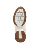 Cremefarbene Alhour-Ledersneaker