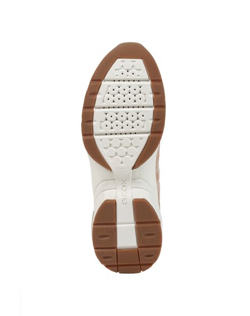 Cremefarbene Alhour-Ledersneaker