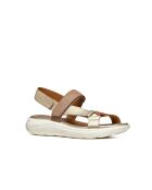 Spherica Ec5W zand/lichtgouden leren sandalen