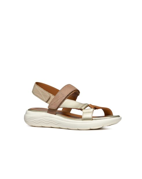 Spherica Ec5W zand/lichtgouden leren sandalen